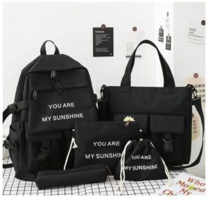 محفظة مدرسية عصرية من 5 قطع